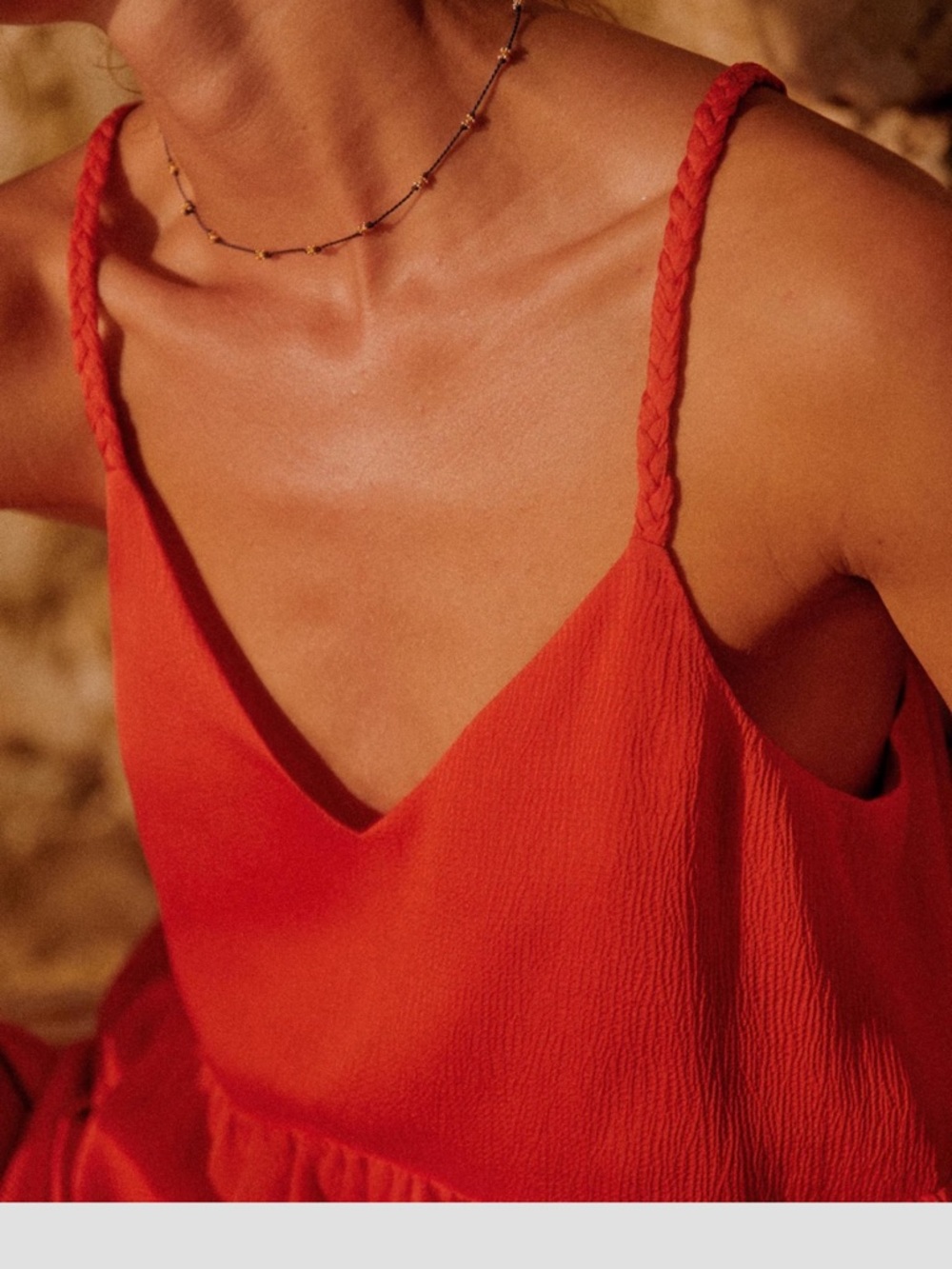 Sezane Belares Coral Mini Dress - Picture 2 of 4